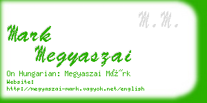 mark megyaszai business card